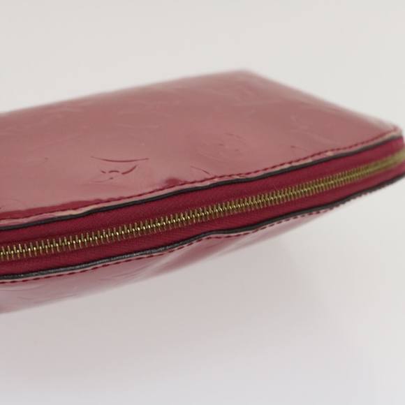 LOUIS VUITTON Vernis Pochette Cosmetic Pouch Rose Indian M90009 LV Auth rz269 - Picture 7 of 16